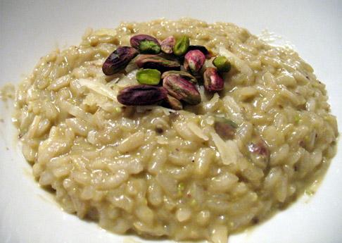 Pistachio risotto