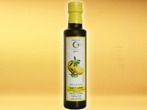 Lemon flavoured extra virgin olive oil