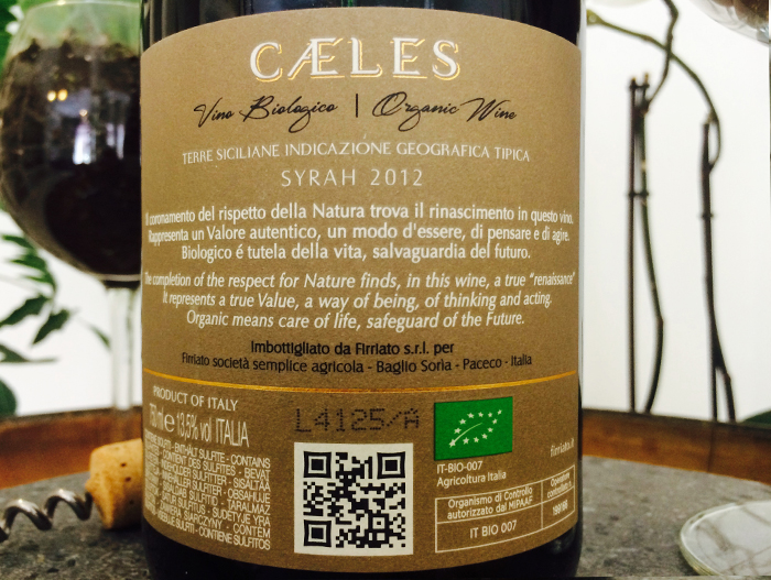 Cæles Syrah Bio